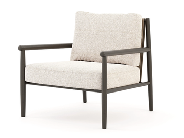 LANDFORM - Fabric easy chair with armrests by Stylish Club - view 2